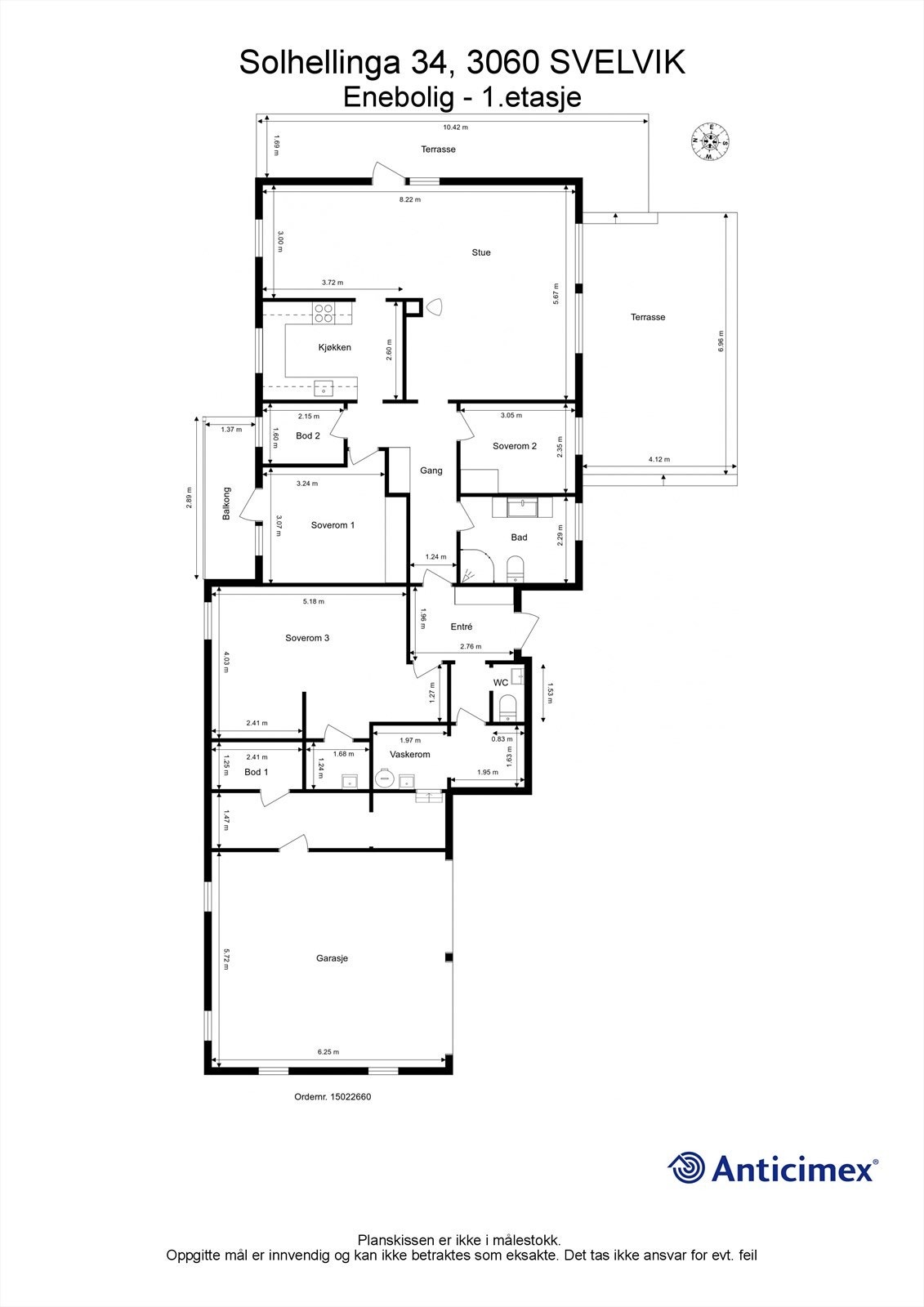 Plantegning 1. etasje Galleribilde
