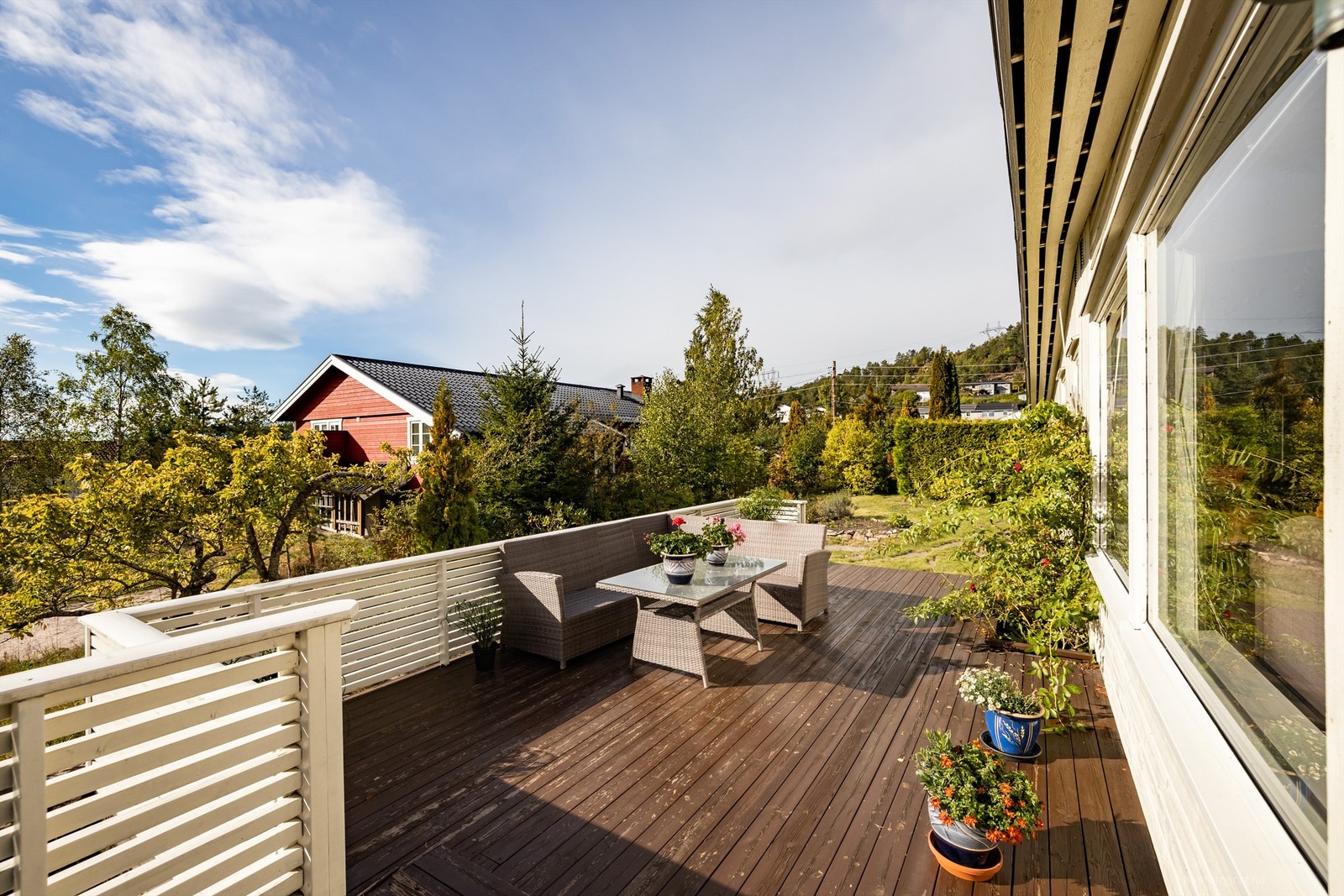 Sydøstvendt terrasse/veranda på 47 kvm Galleribilde