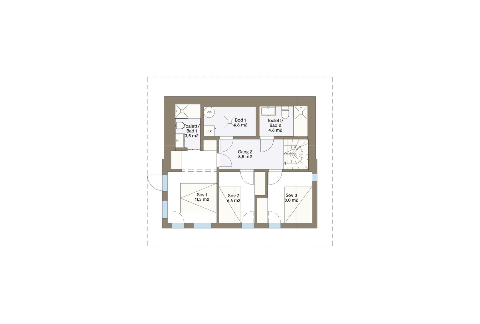 Plantegning Vy14UH sokkeletg. Galleribilde