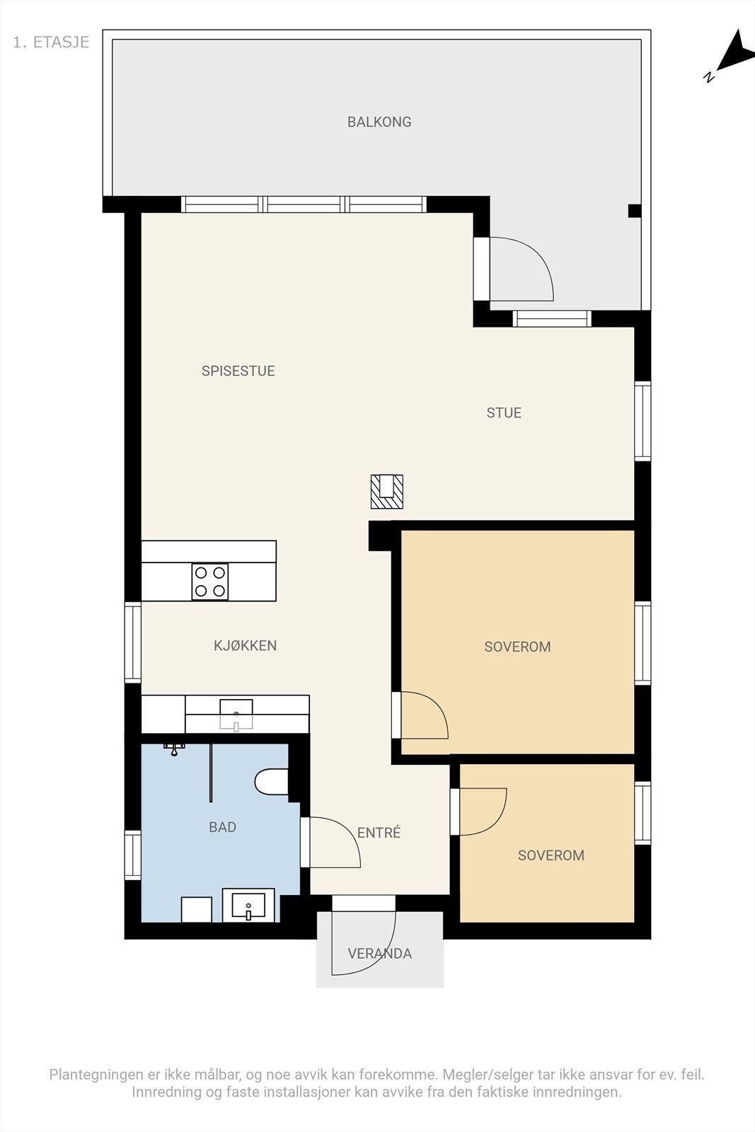 Plantegning - 1. etasje Galleribilde