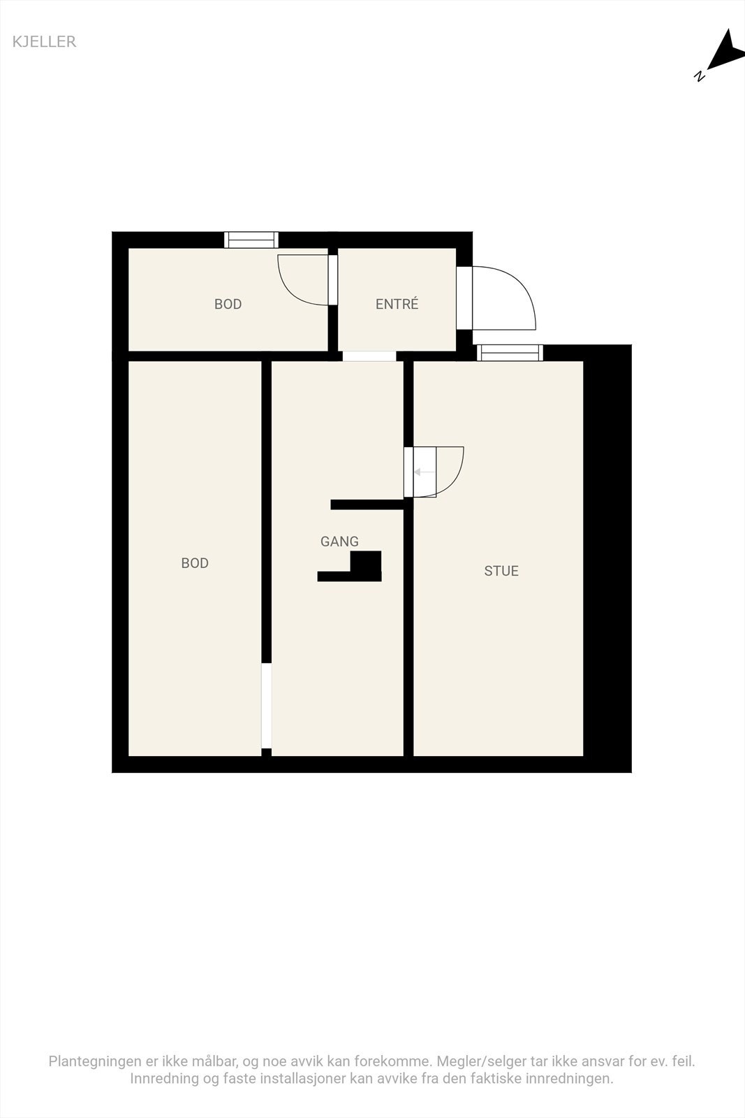 Plantegning - U. etasje Galleribilde