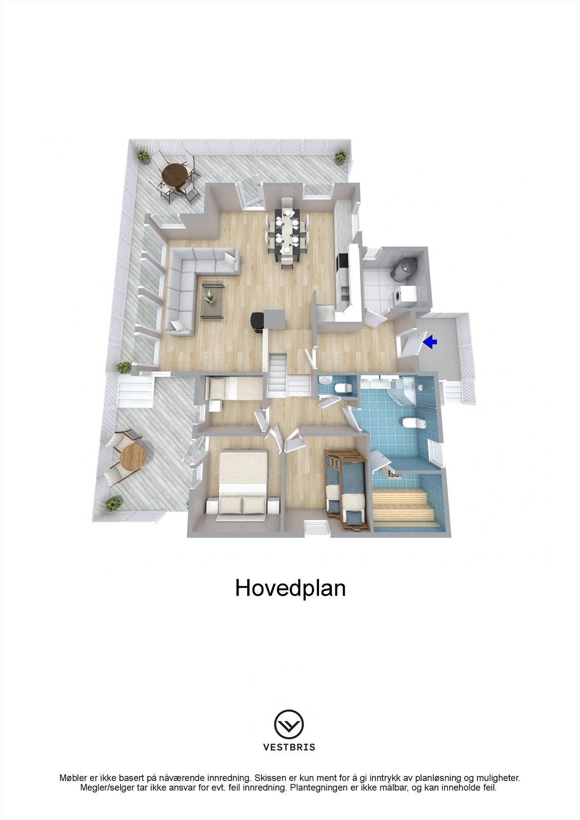 Plantegning - Raudbergvegen 47, 3895 Edland - Hovedplan - 3D.jpg Galleribilde