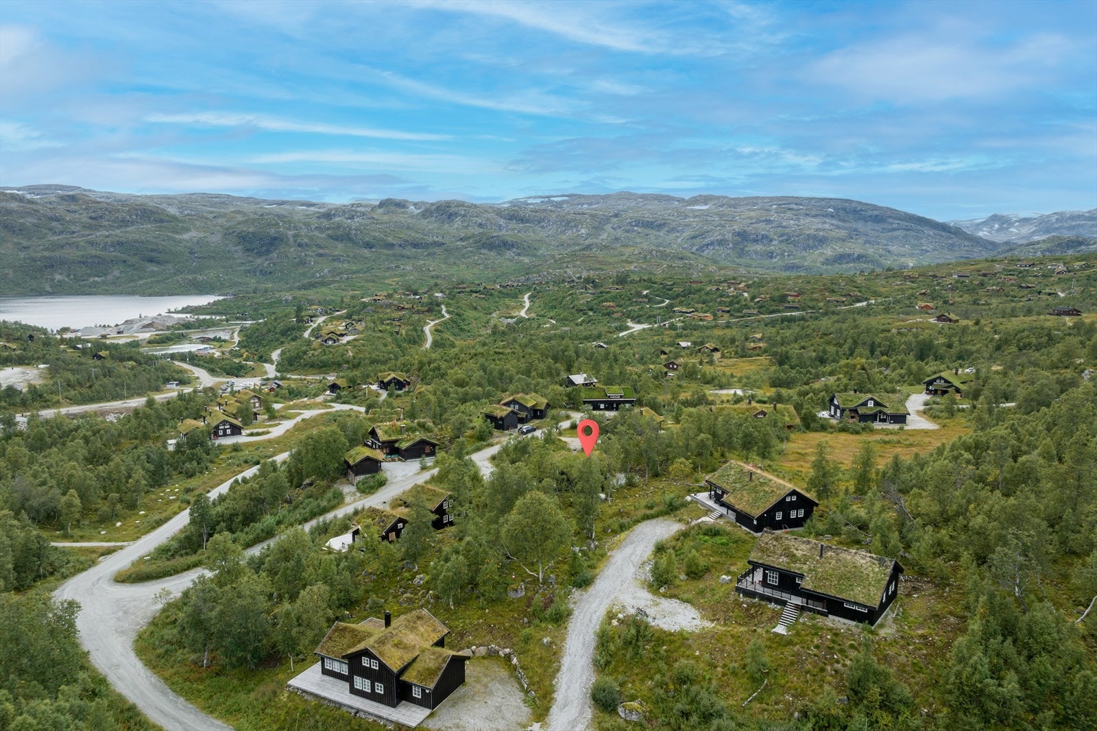 Drone tatt mot vest Galleribilde