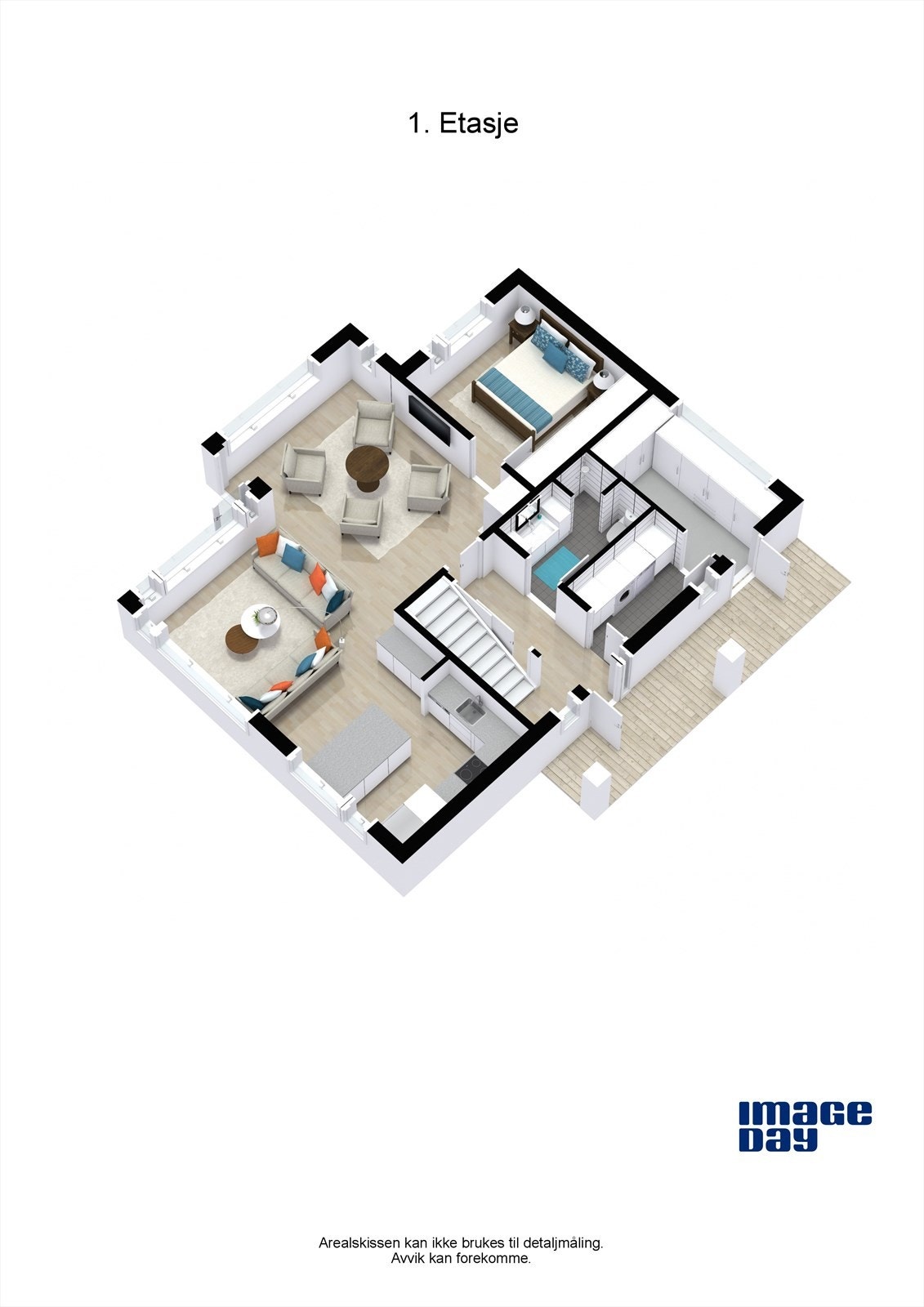 1. etg. 3D Galleribilde