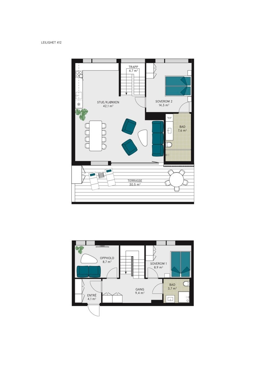 plantegning 412 Galleribilde