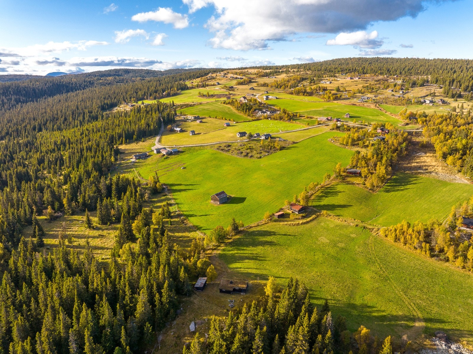 Området består av spredt hytte- og seterbebyggelse. Galleribilde