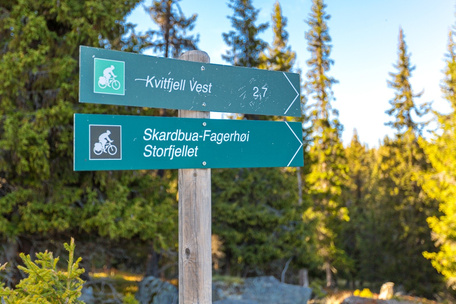 Området byr på mange merkede turstier. Galleribilde