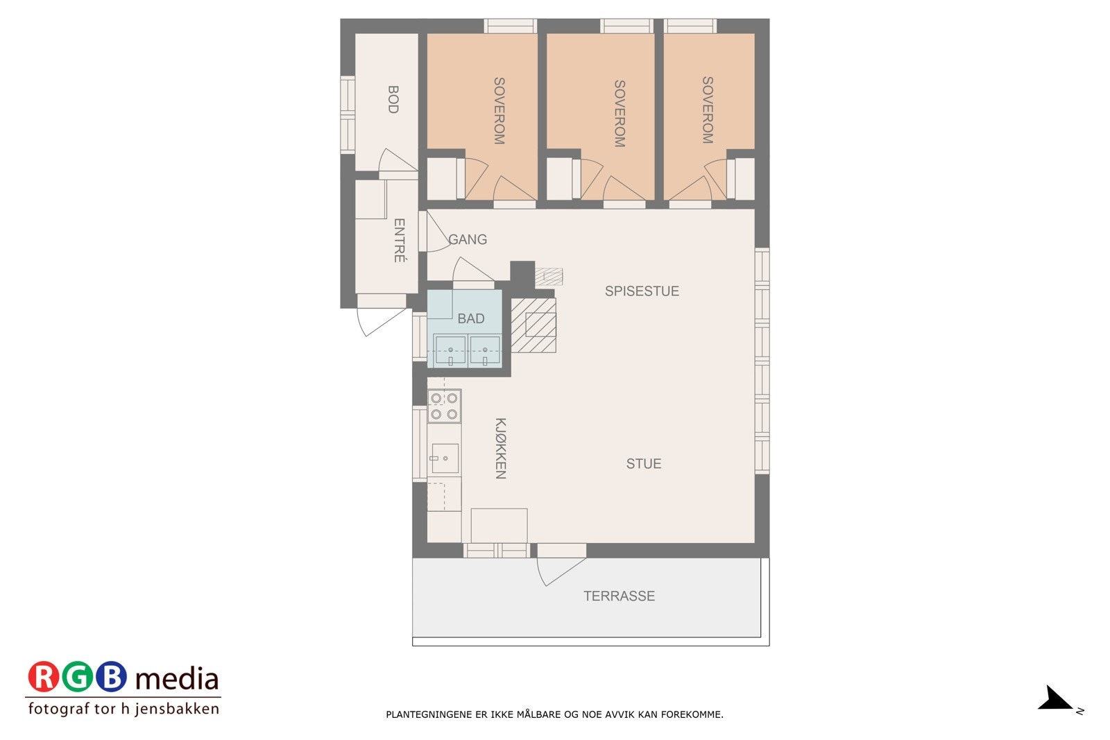 Plantegning Svinslåvegen 382 Galleribilde
