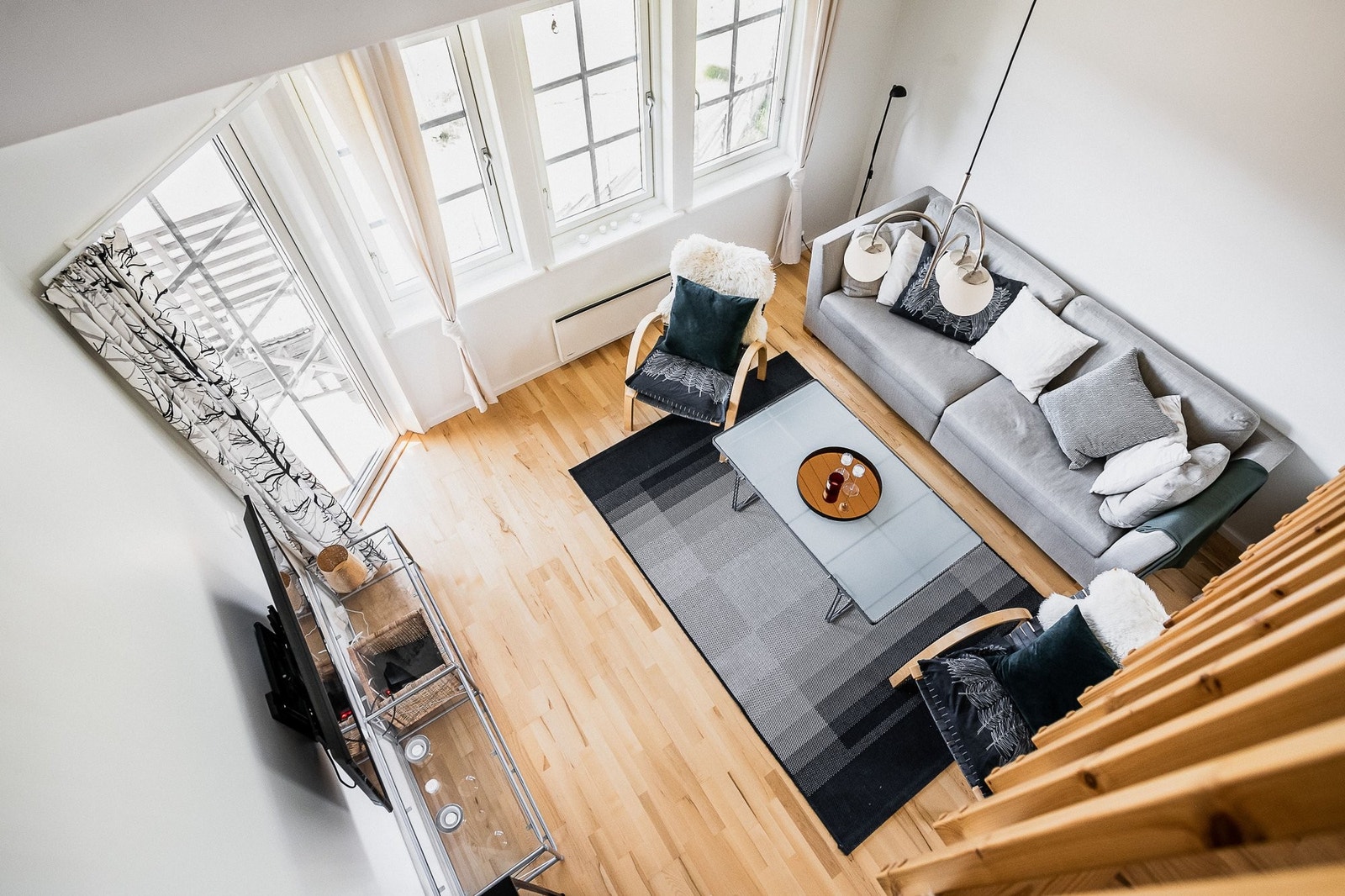 Stue sett fra hems. Galleribilde