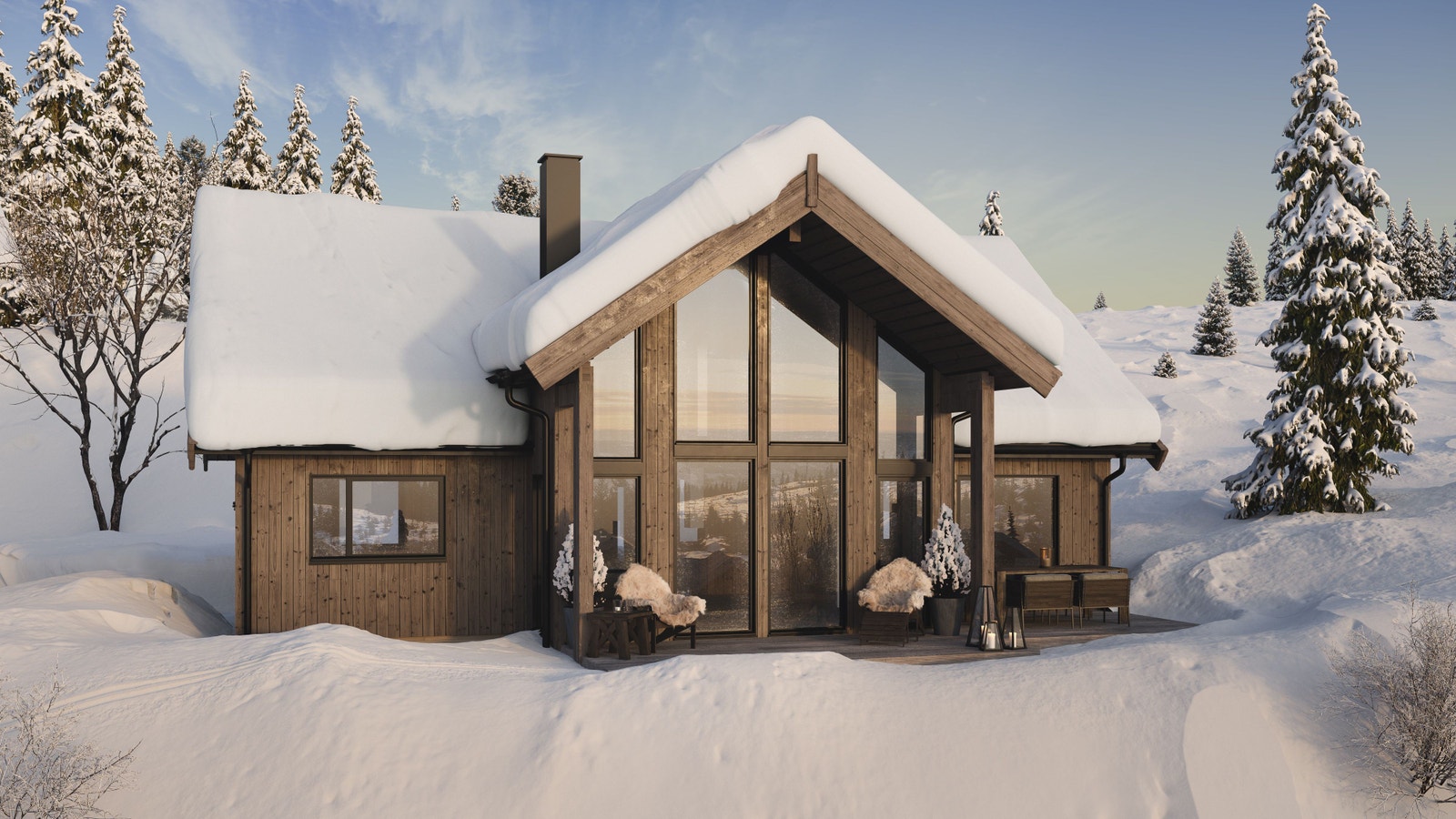 Hytte B - for plantegninger se prospekt vedlagt i annonsen eller www.storsteinlia.no Galleribilde
