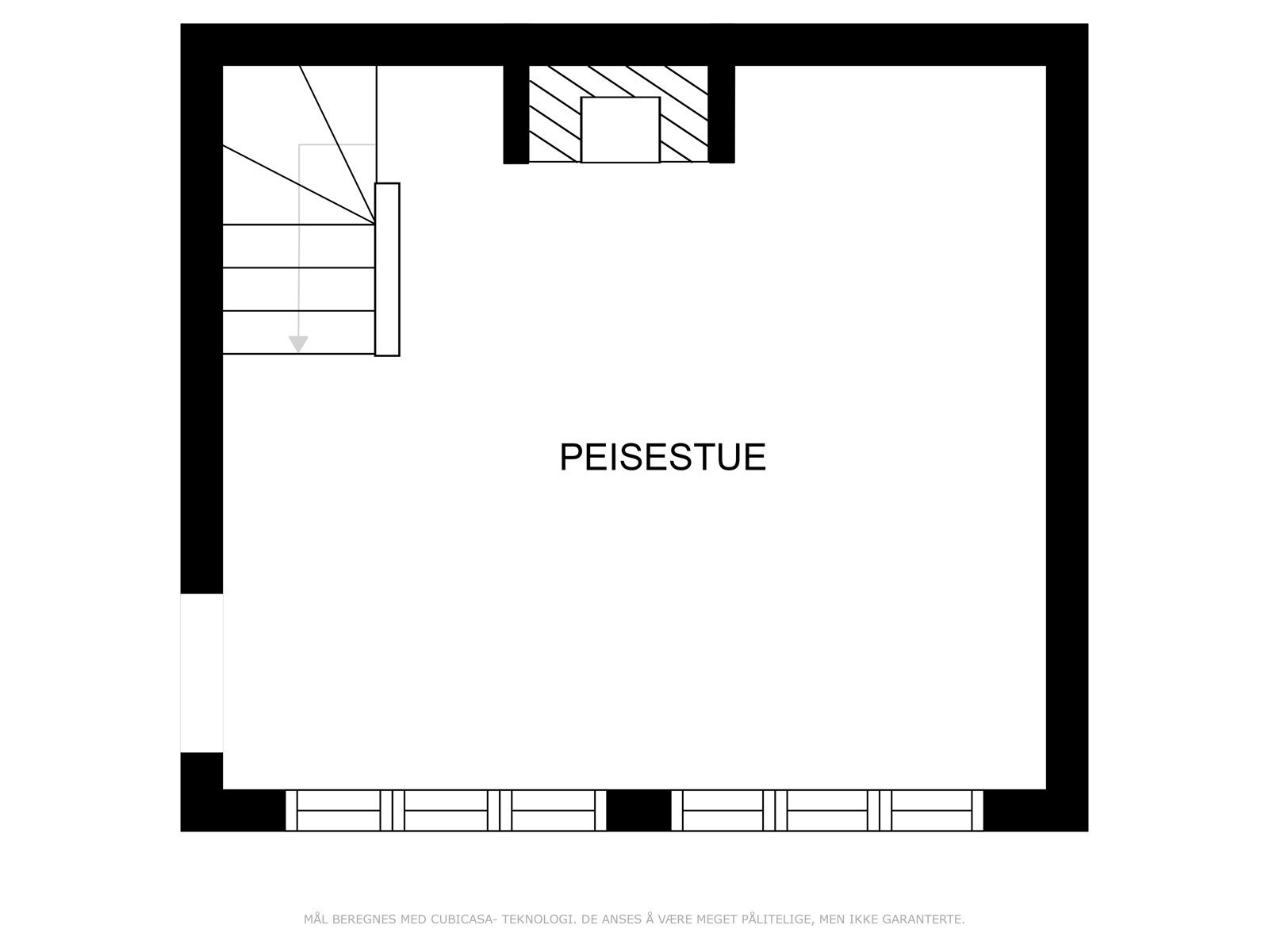 Plantegning underetasje Galleribilde