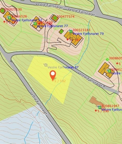 - Eiendommen er markert - Galleribilde