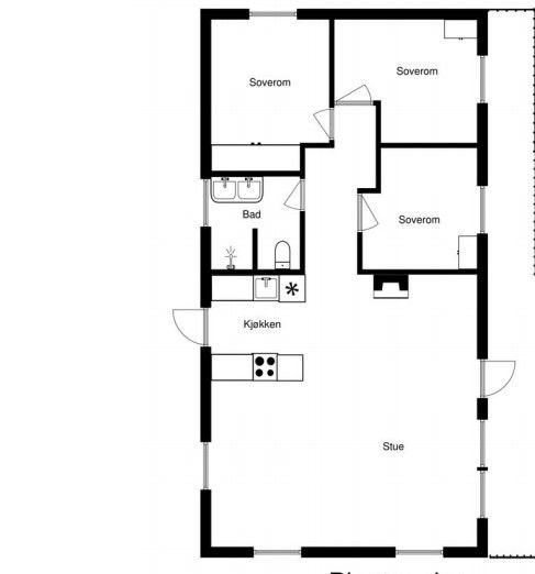 Plantegning Galleribilde