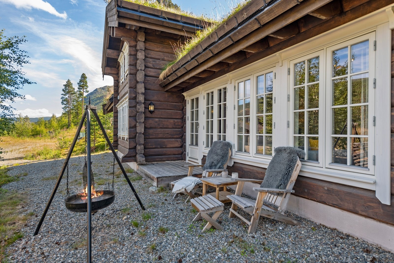 Koselig uteplass Galleribilde