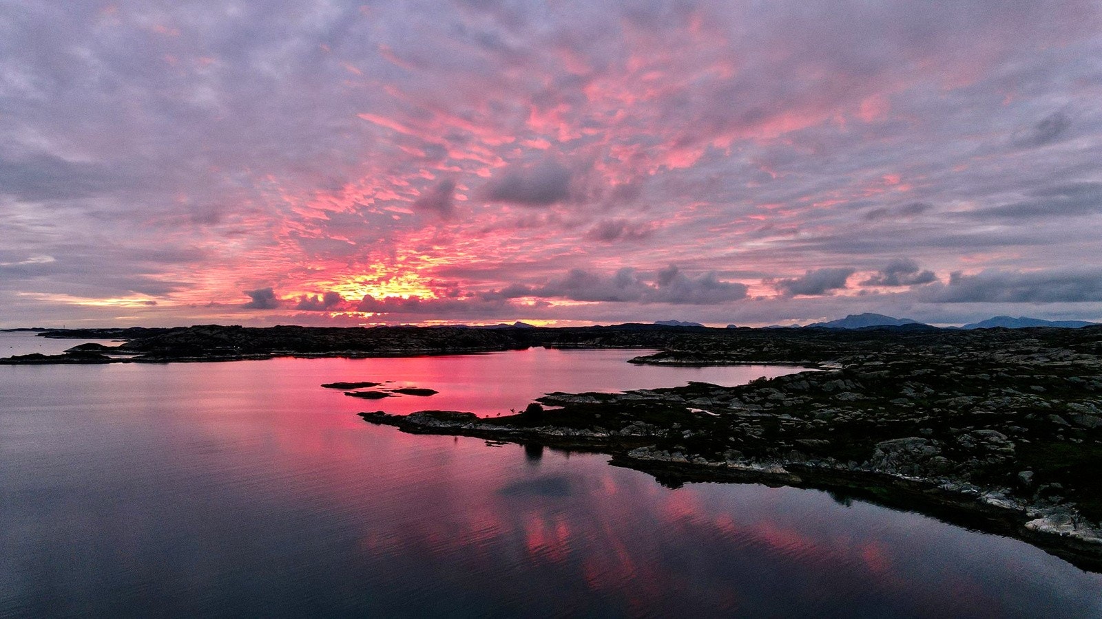 Spektakulære solnedganger. Galleribilde