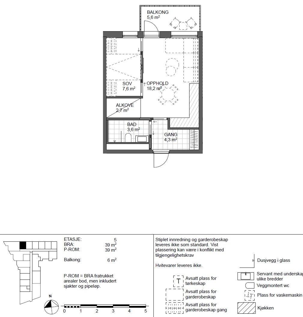 Plantegning 514. God internbeliggenhet i øverste etasje. Galleribilde