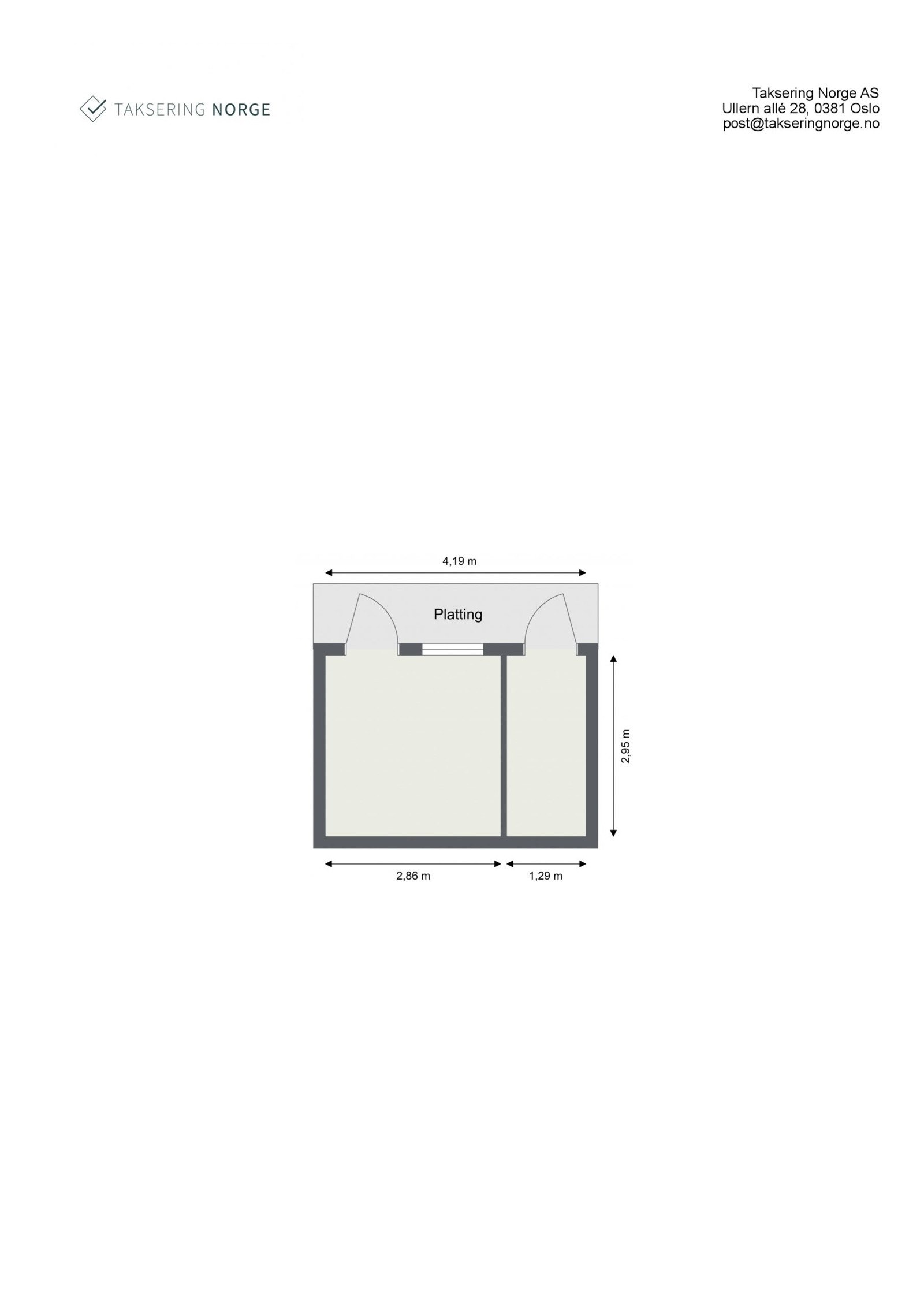 Plantegning anneks. Galleribilde