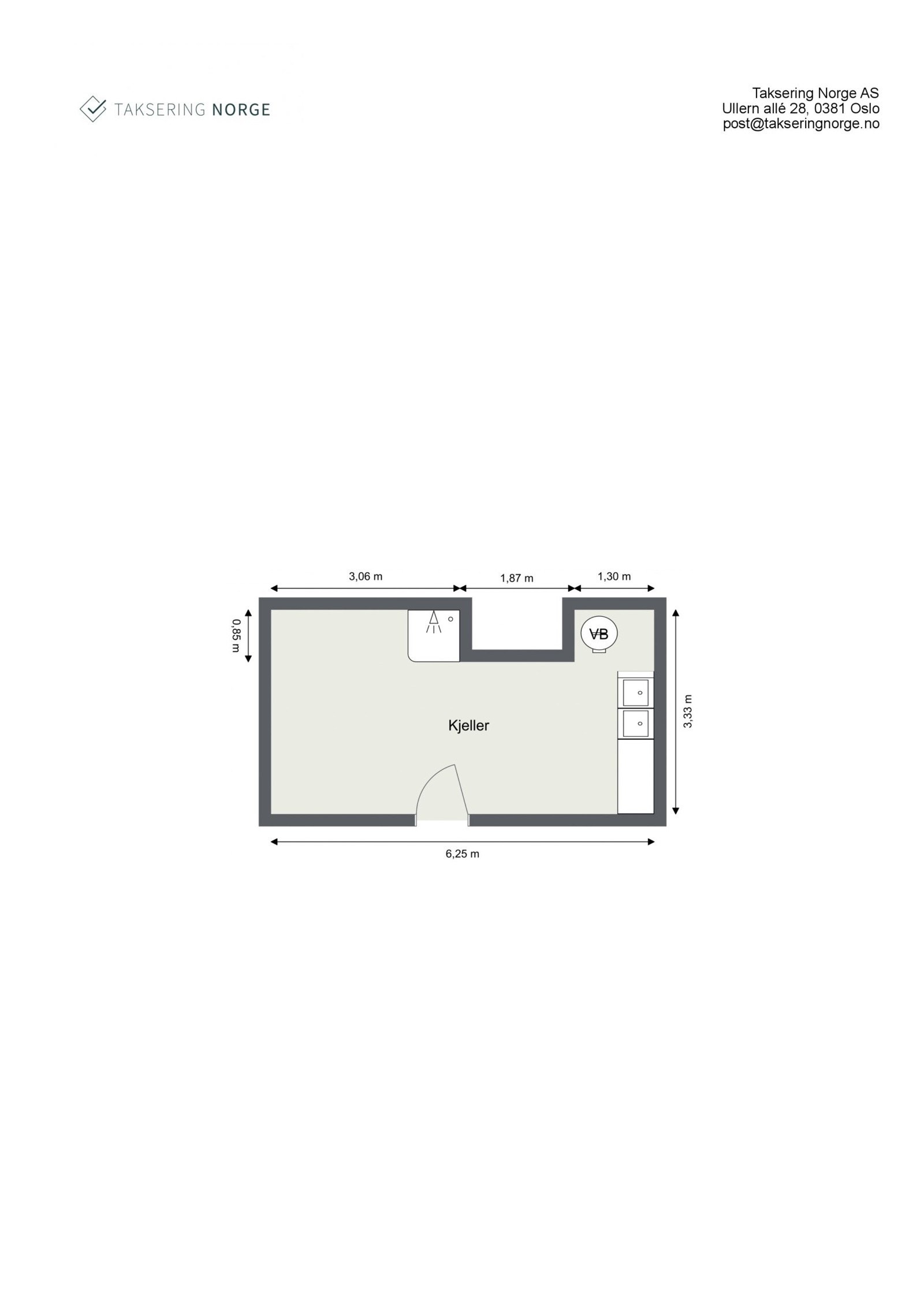 Plantegning kjeller. Galleribilde