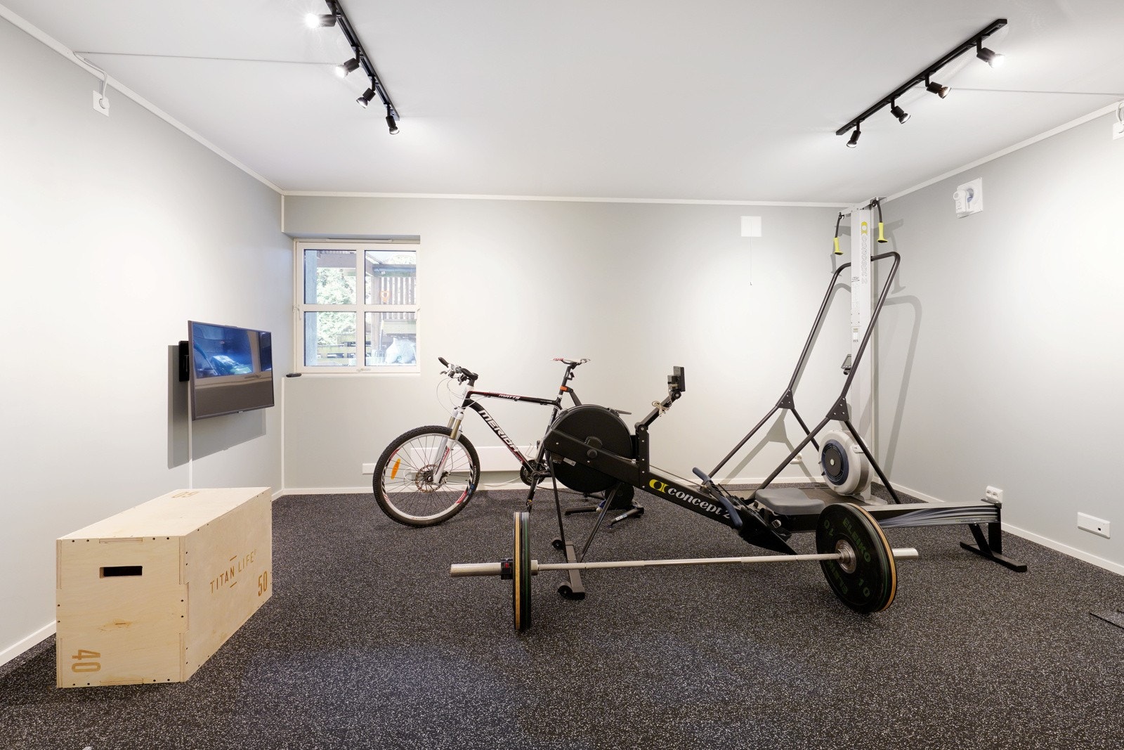 Treningsrom eller medierom Galleribilde