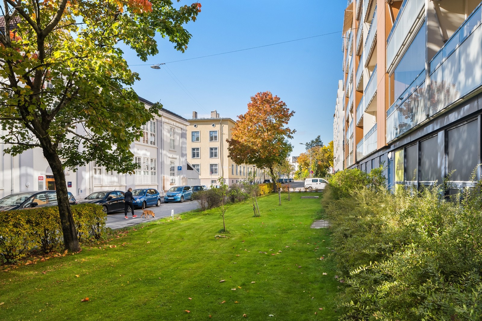 Borettslaget har pent opparbeidet fellesareale. Galleribilde