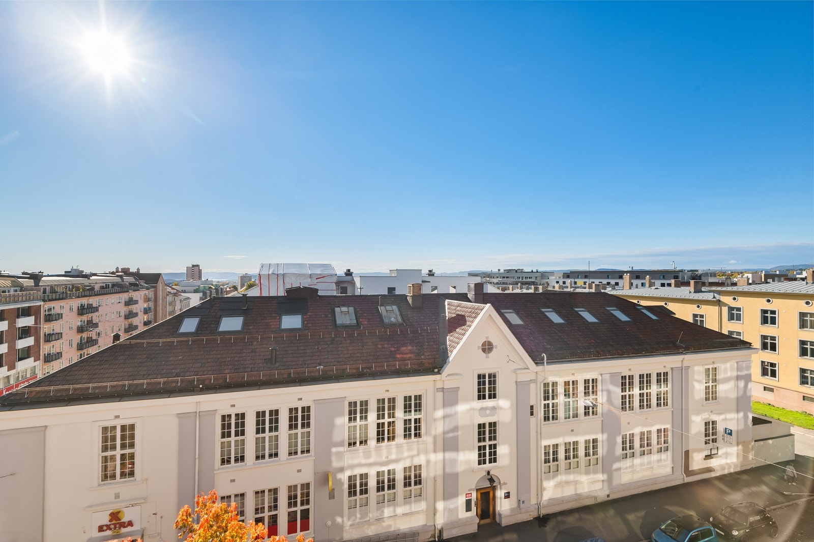 Utsikt fra balkong. Galleribilde