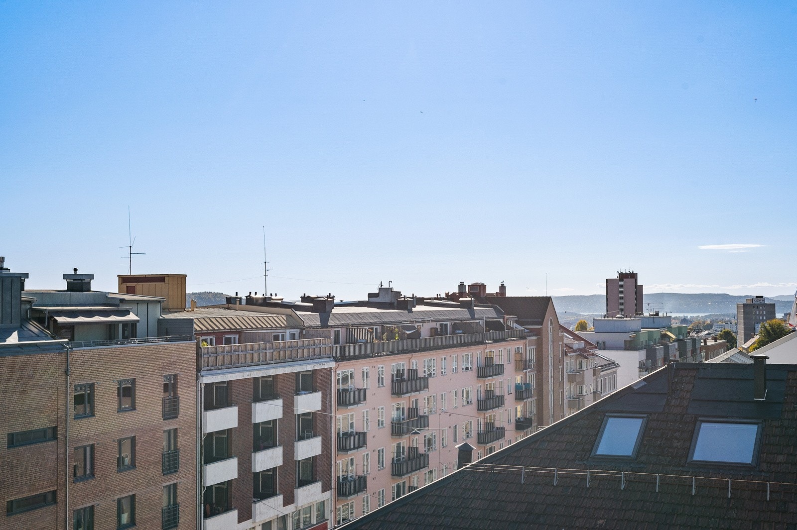Utsikt fra balkong. Galleribilde