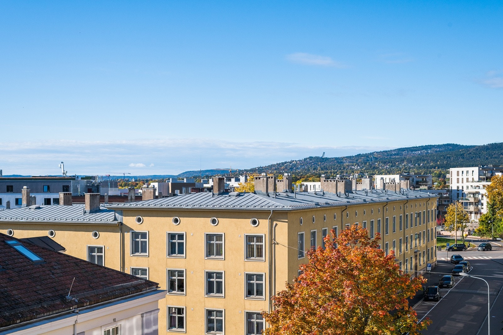 Utsikt fra balkong. Galleribilde