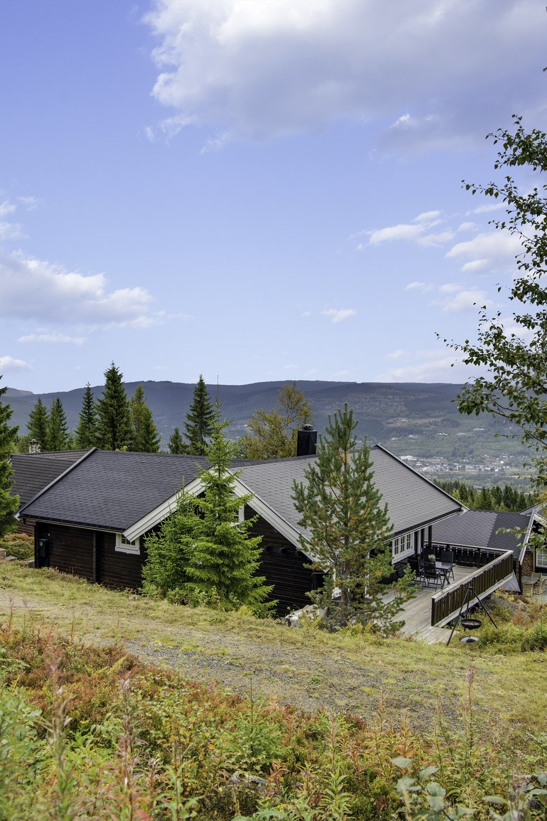 Naturtomt med parkering i innkjørsel på egen tomt Galleribilde