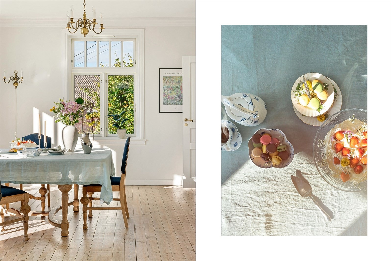 Det er rikelig med plass til å dekke langbord. Galleribilde