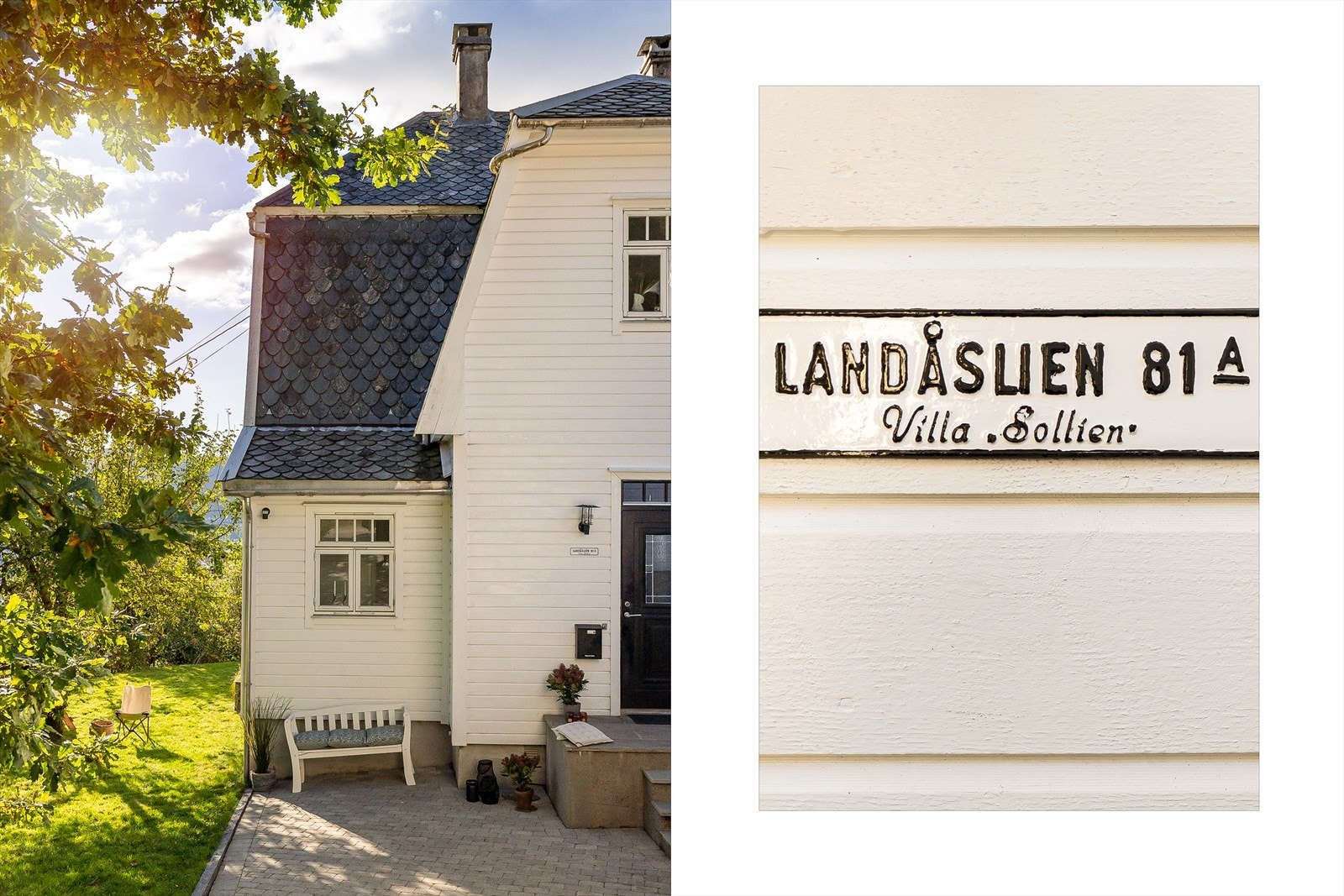Villa Sollien har mye historie i veggene og har siden 1999 vært bebodd av samme familie. Galleribilde