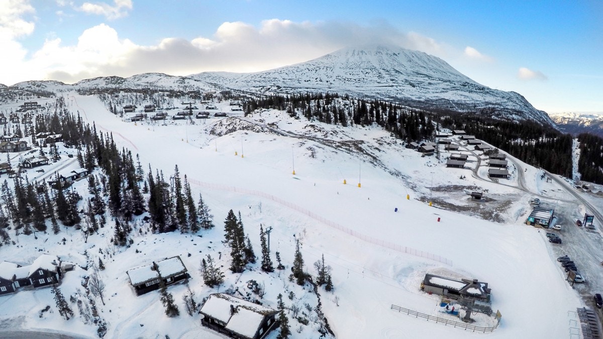 Hovdestaulbakken ved Bygget i Gaustatoppen Naturpark Galleribilde