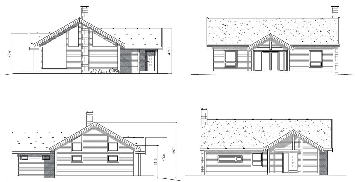 Fasadetegning Galleribilde