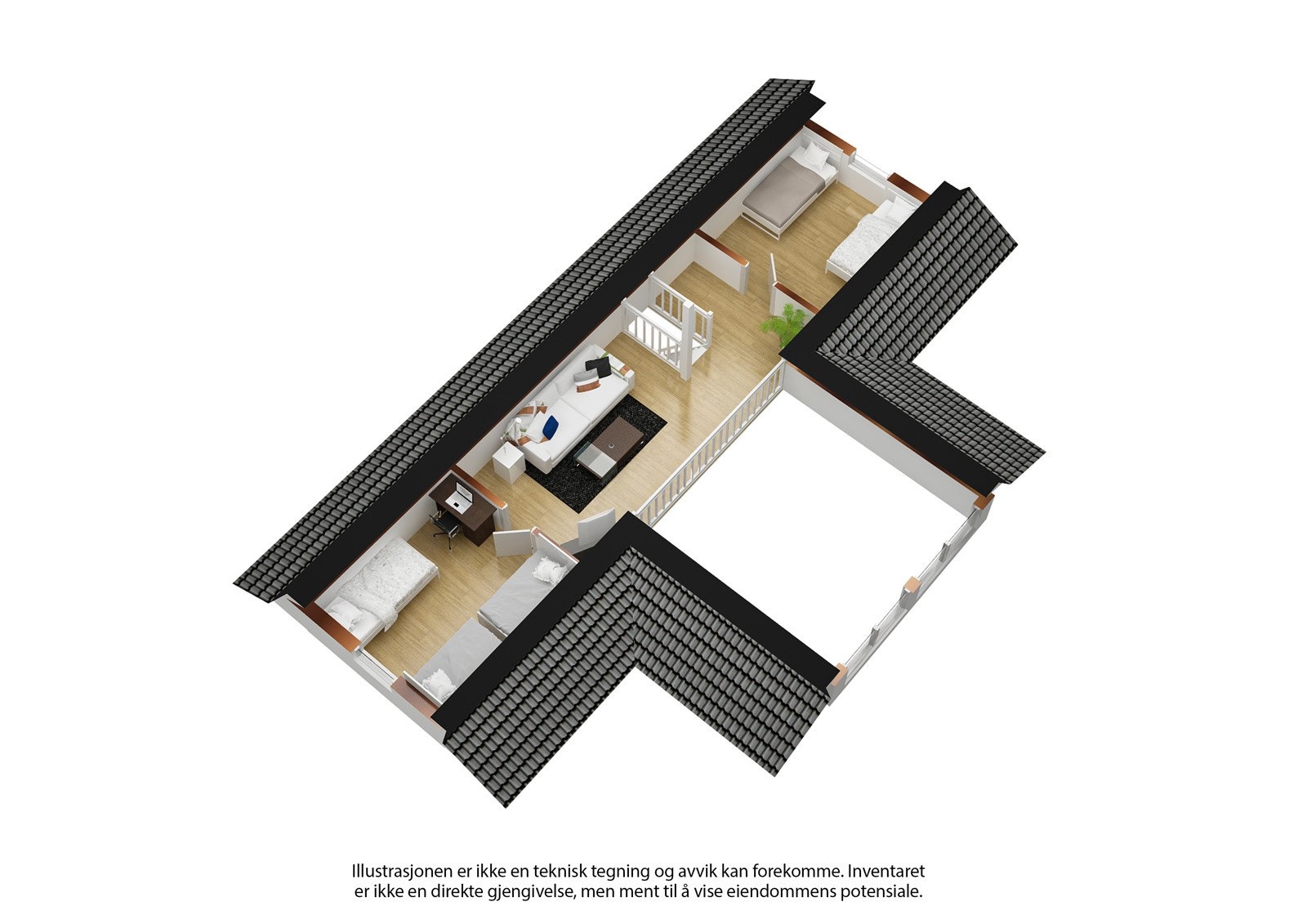 Plantegning 2. etasje Galleribilde