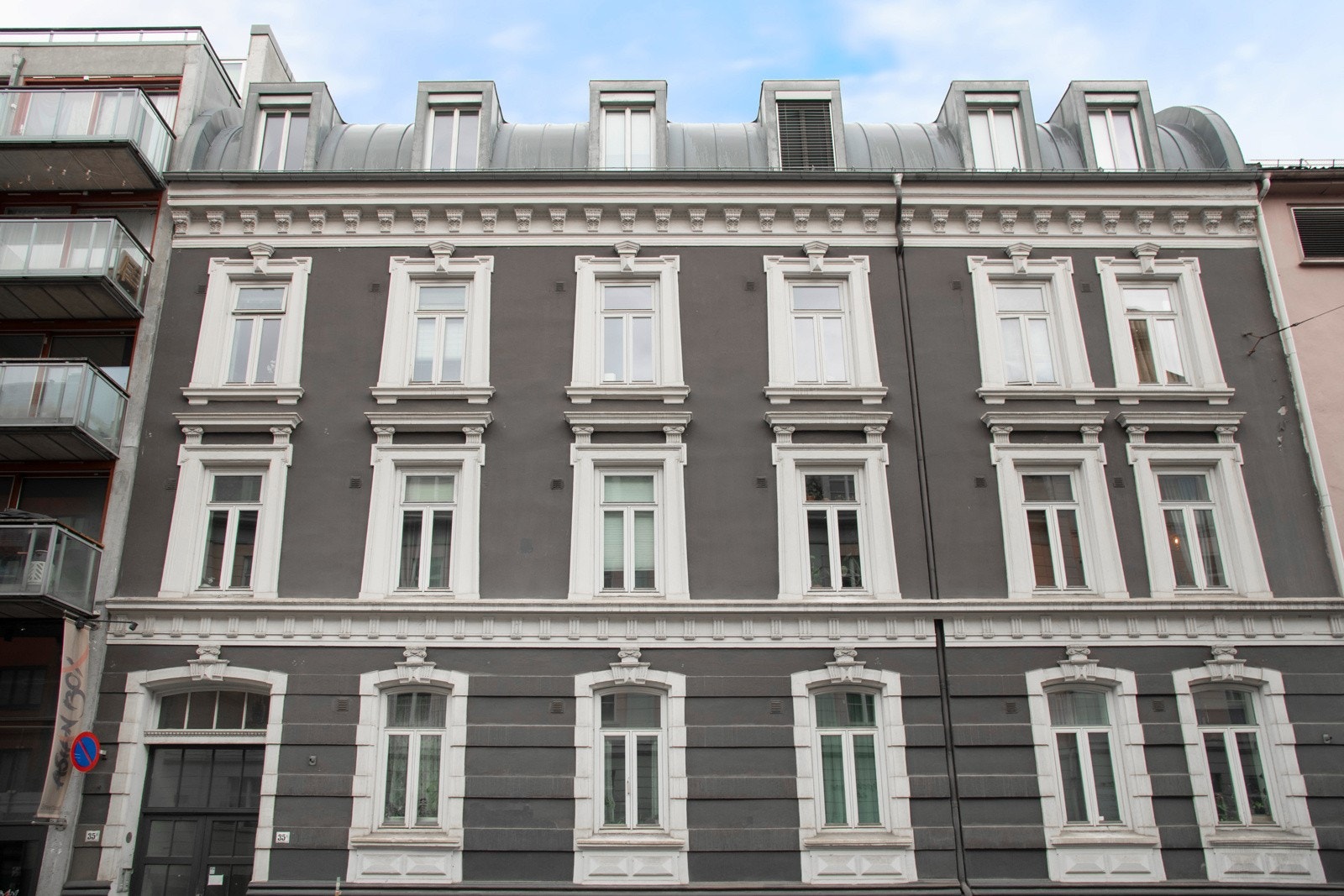 Fin og velholdt fasade. Galleribilde