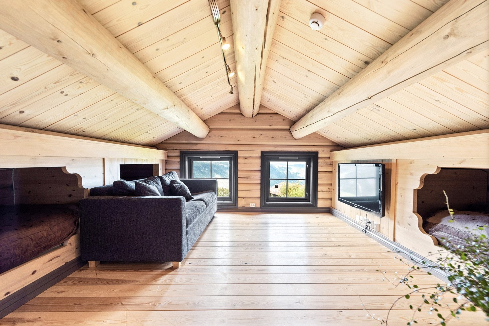 Loftsstue med tv Galleribilde