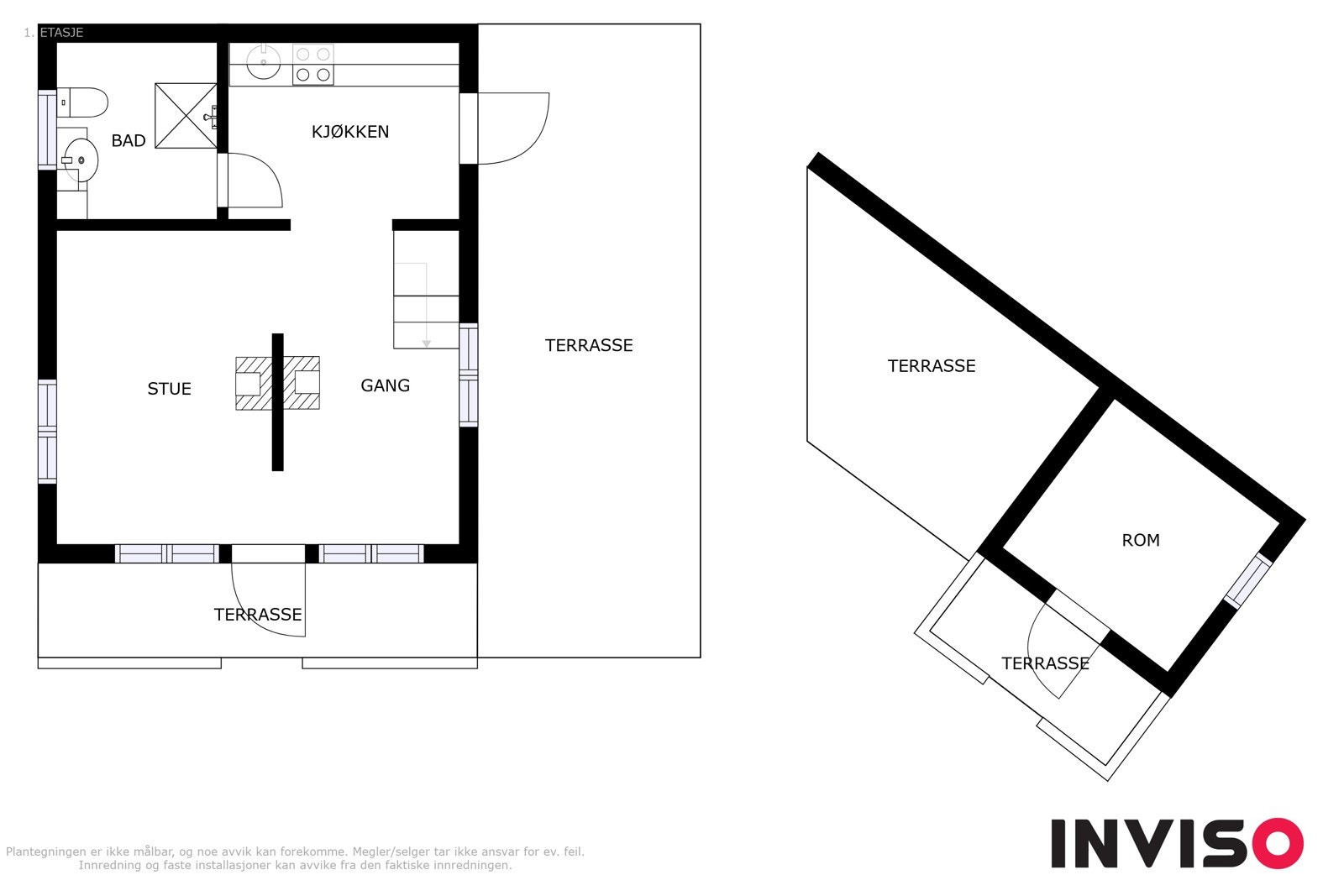 2dplan og 1 Galleribilde