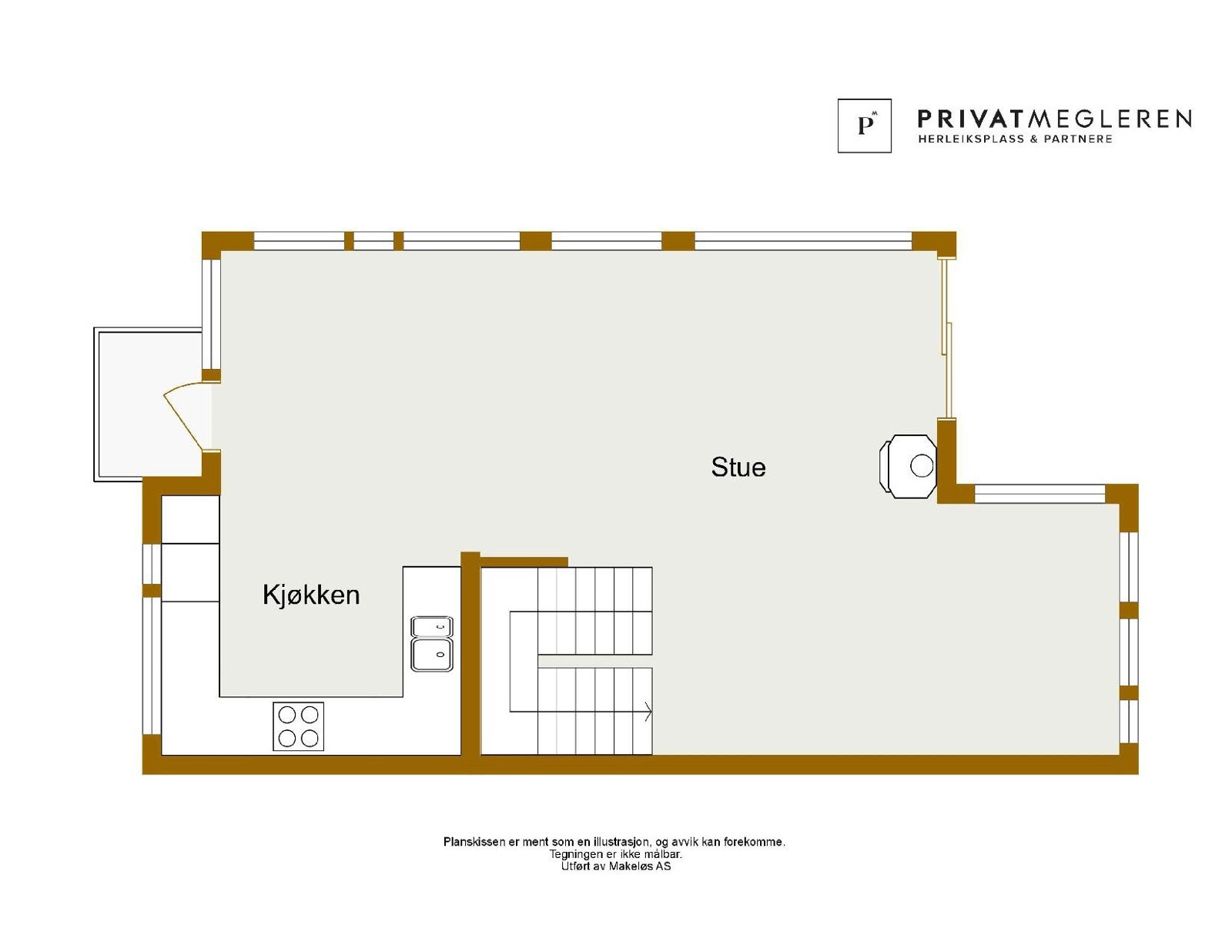 Plantegning 2. etasje. Avvik kan forekomme. Galleribilde