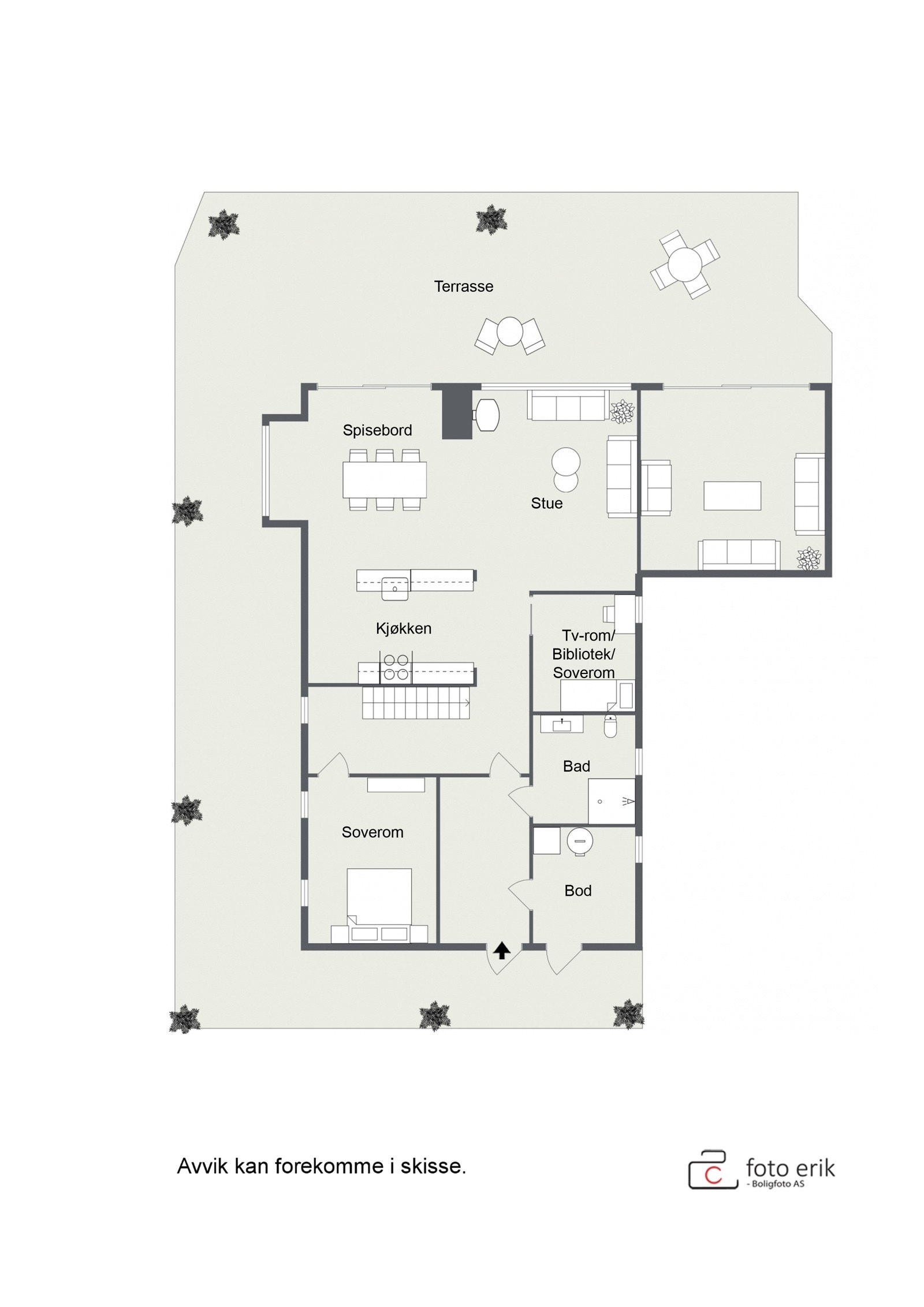 Plantegning - 1.etg. Galleribilde