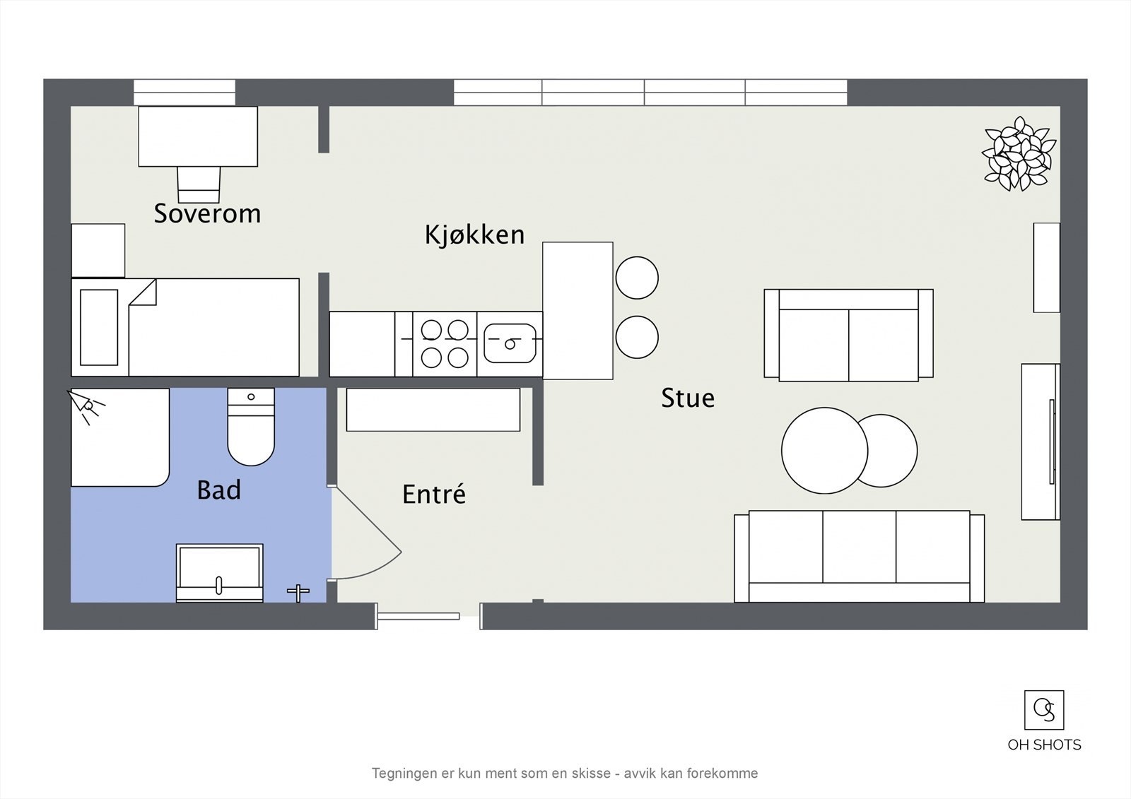 Plantegning Galleribilde