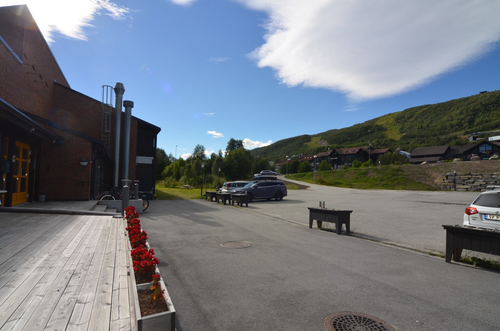 Ute-god parkering Galleribilde