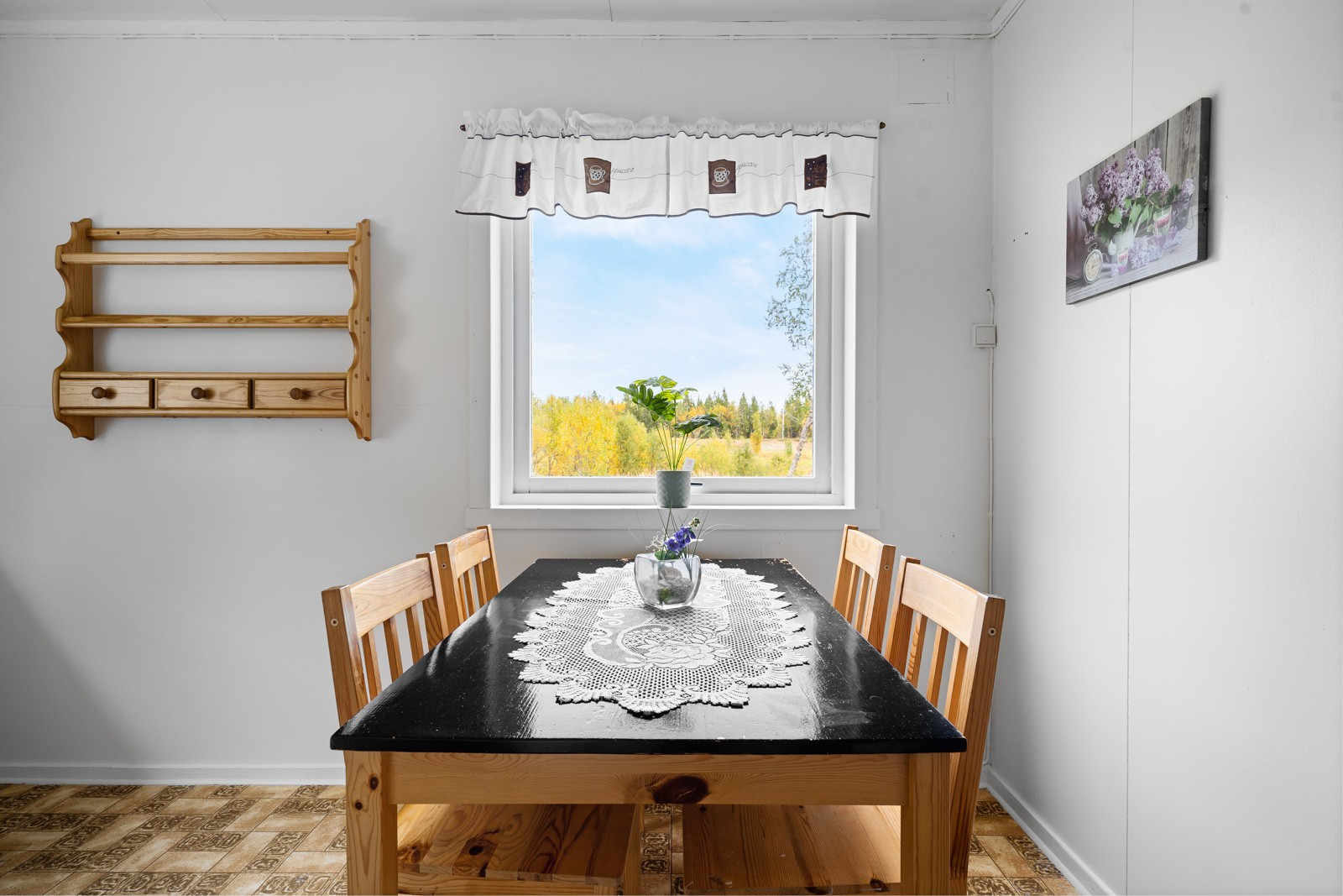 Her er det også plass til spisebord