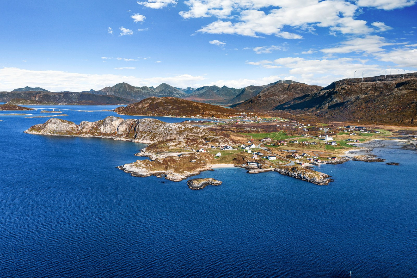 Dronebilde av nærområde
