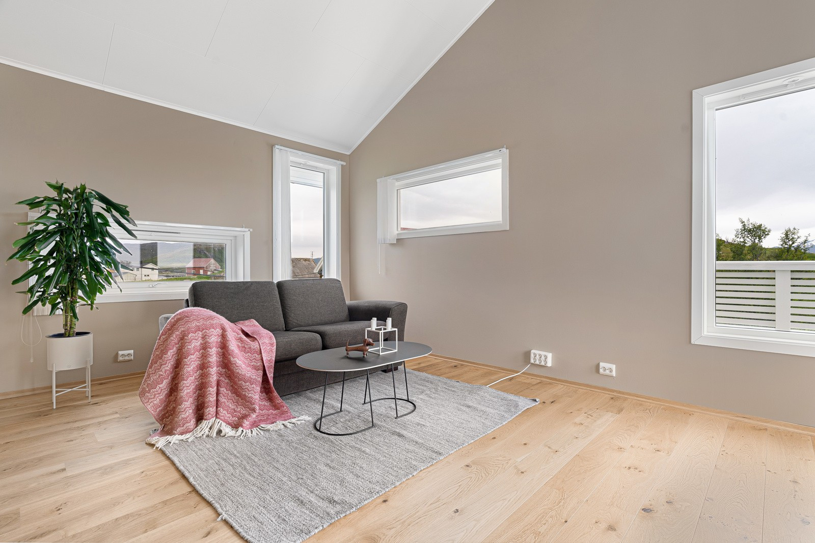 Høyde i taket på loft bidrar til god romfølelse