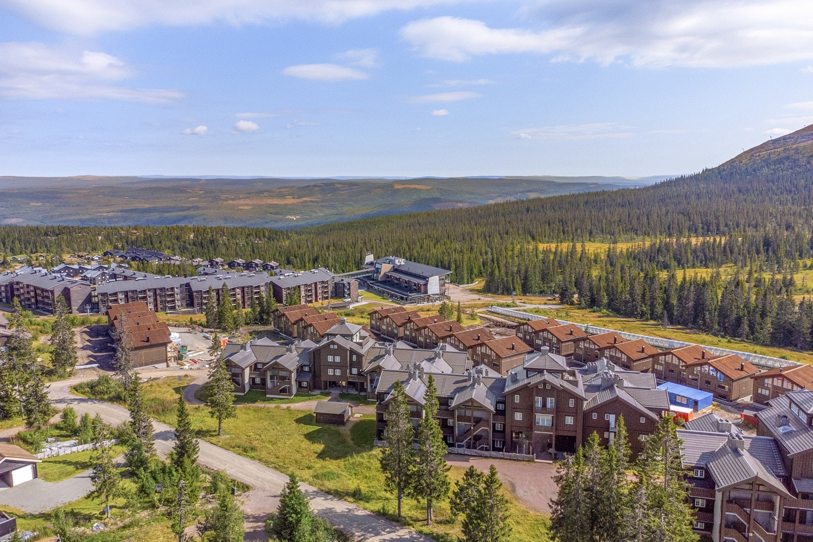 Her er det ski-inn/ski-ut. Galleribilde