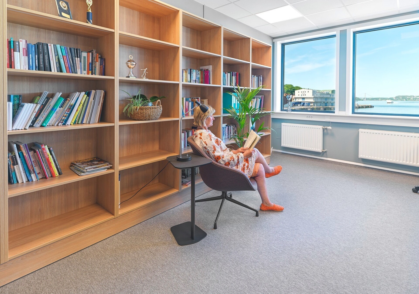 Biblioteksone for stille arbeid Galleribilde