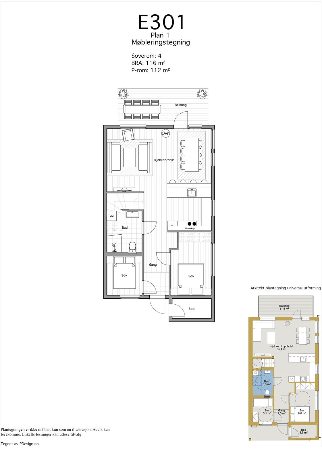 E301 Plan 1 Galleribilde