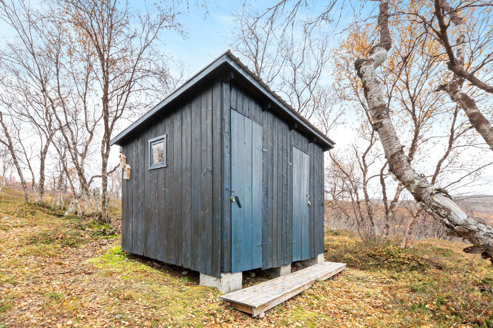 Uthus med både lagringsbod og utedo Galleribilde