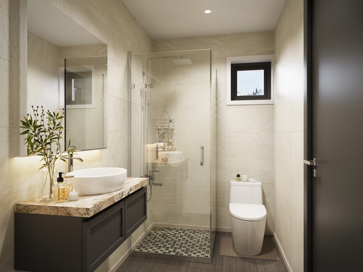 Illustrasjon av baderom Galleribilde