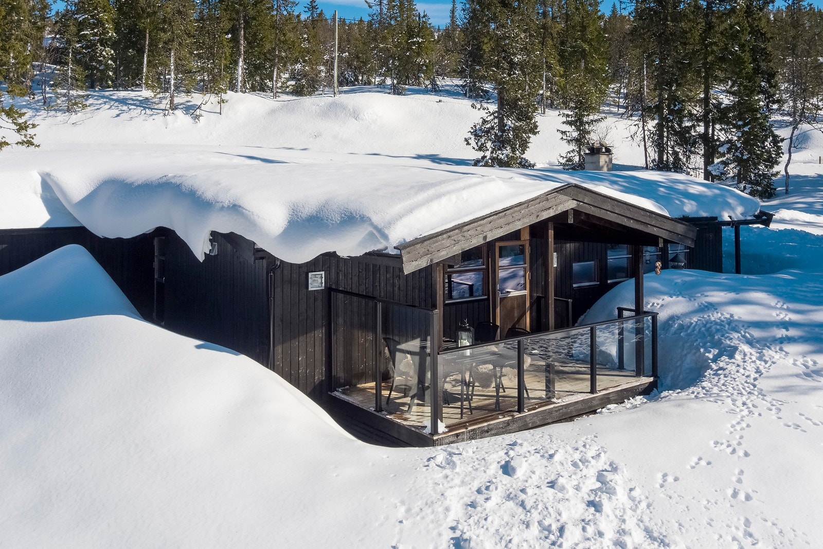 Om vinteren forvandles området til et eldorado for den skiglade. Galleribilde