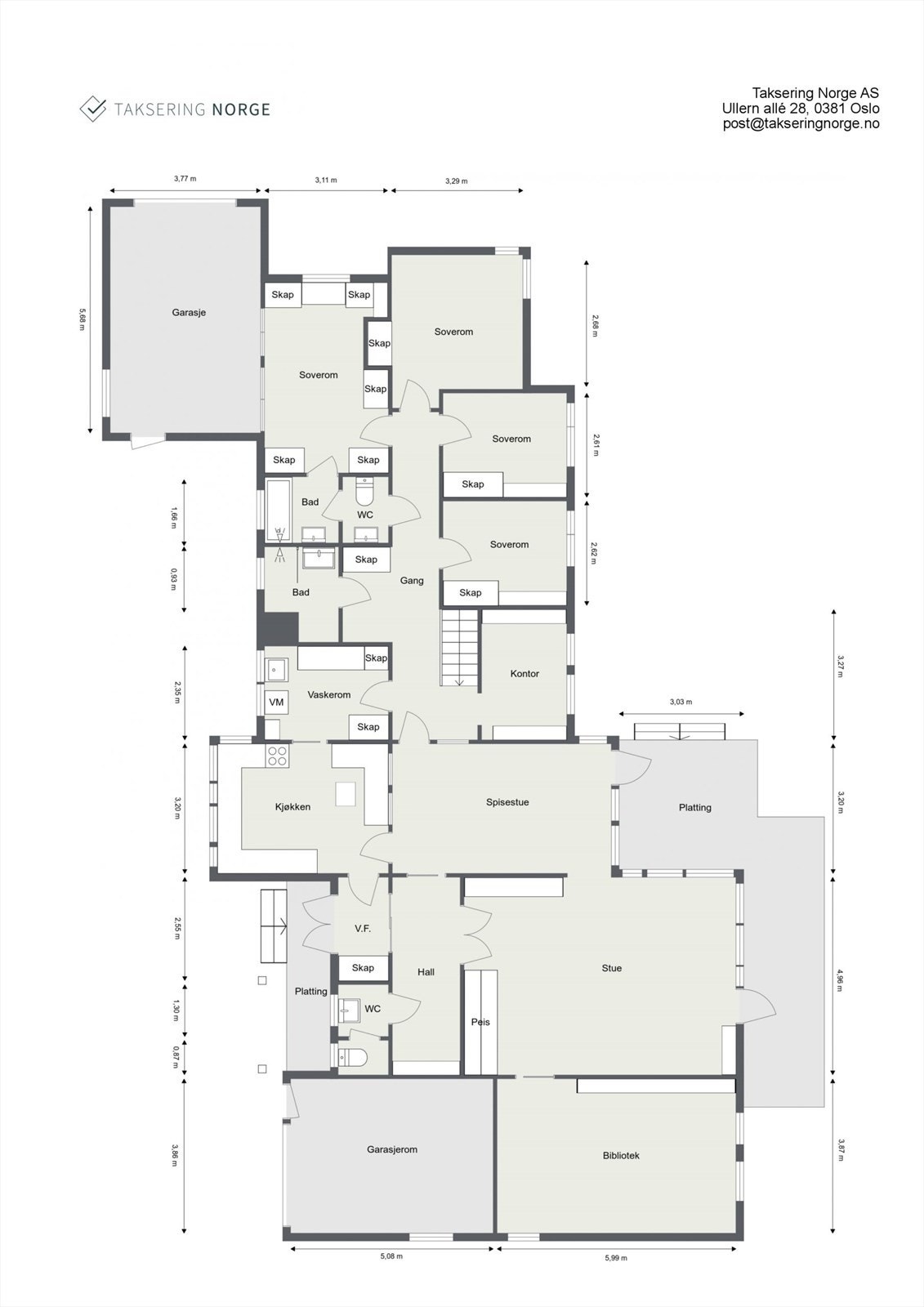 Plantegning 1. etasje. Galleribilde